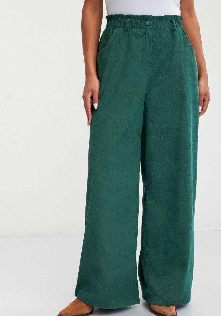 Брюки вельветовые широкие на резинке шир.  750, рис. 12