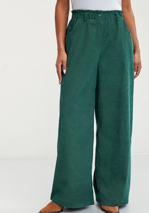 Брюки вельветовые широкие на резинке шир.  580, рис. 12