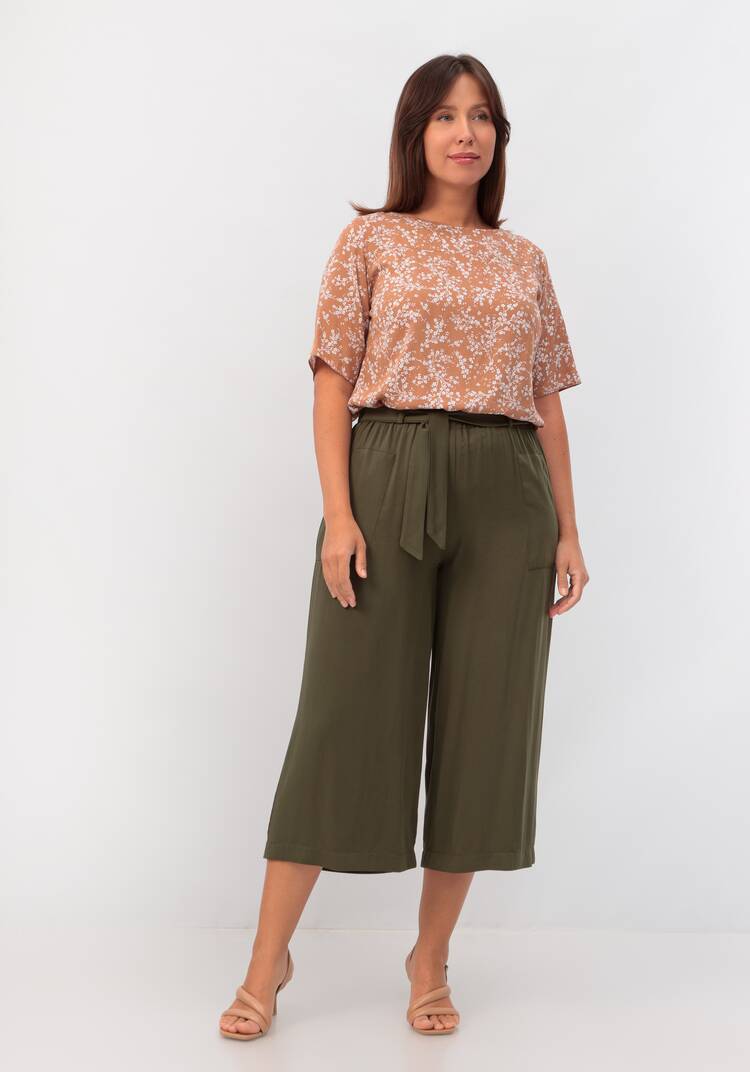 Брюки-кюлоты с накладными карманами шир.  750, рис. 10