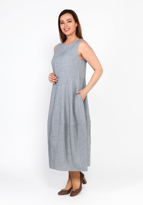 Сарафан однотонный свободного кроя шир.  580, рис. 2