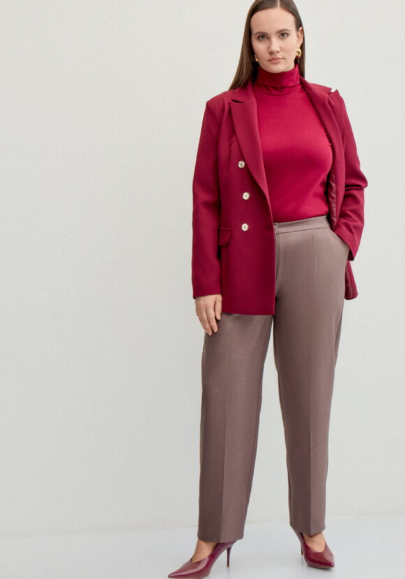 Брюки прямые с резинкой на поясе шир.  580, рис. 5