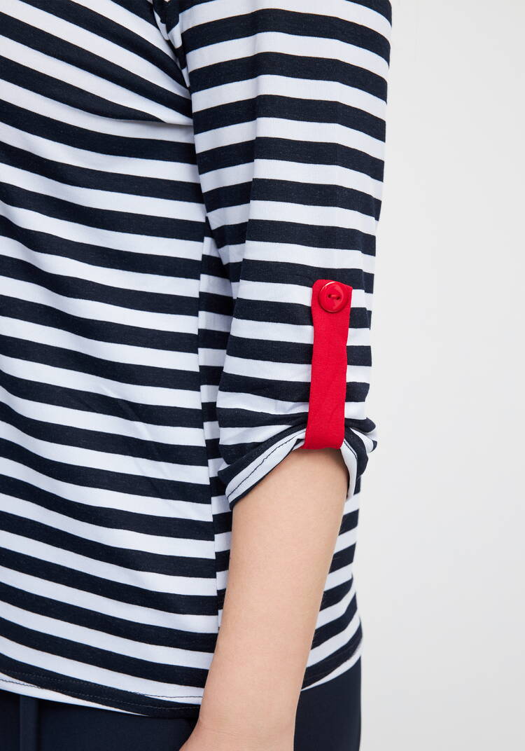 Блуза в полоску Марина шир.  750, рис. 6