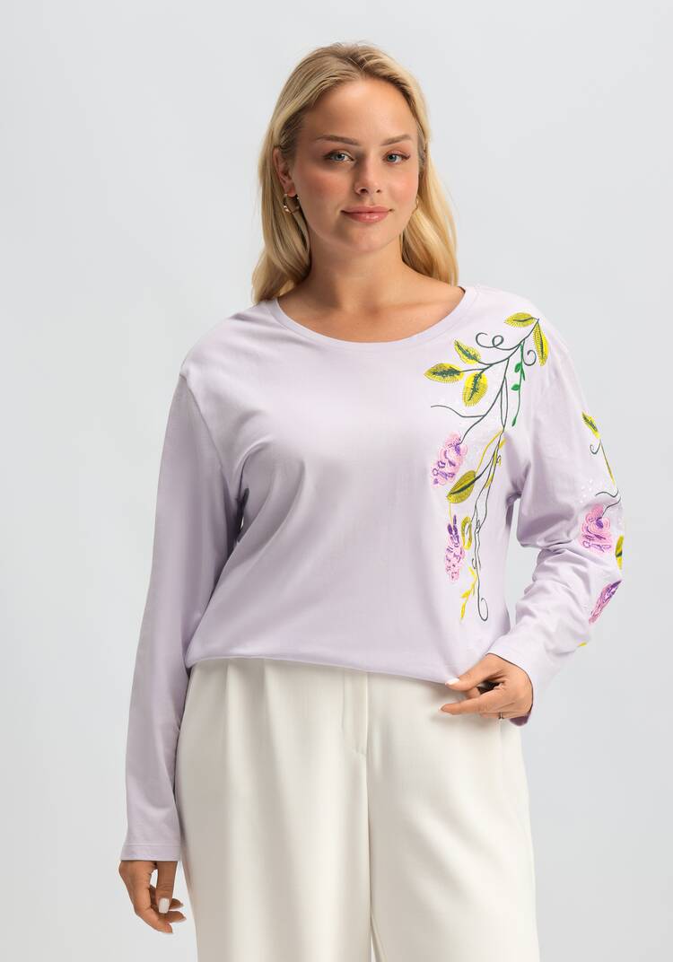 Лонгслив с вышивкой шир.  750, рис. 28