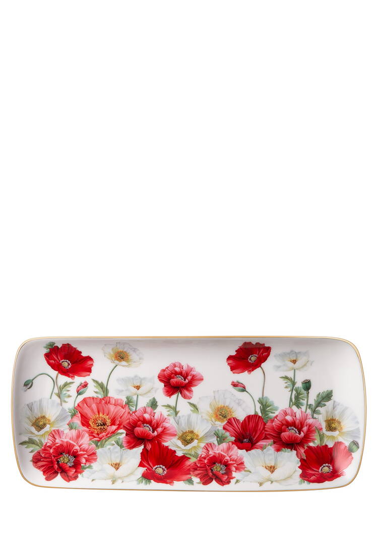 Блюдо пpямоугольное Маки шир.  750, рис. 2