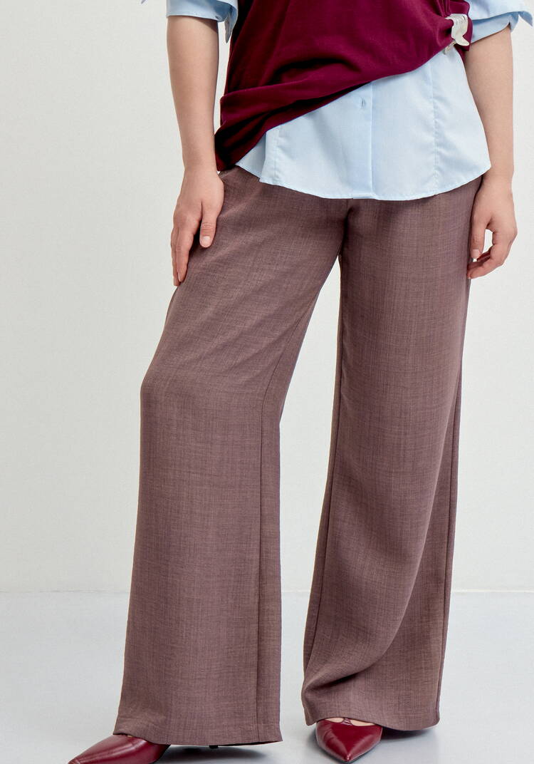 Брюки прямые свободные на резинке шир.  750, рис. 10