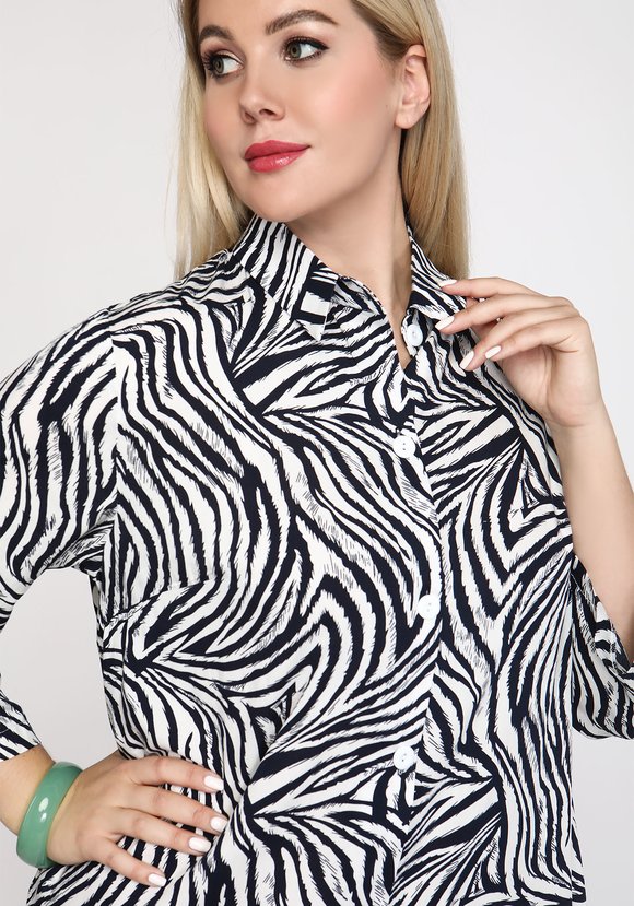 Туника-рубашка Экстравагантный образ шир.  580, рис. 4