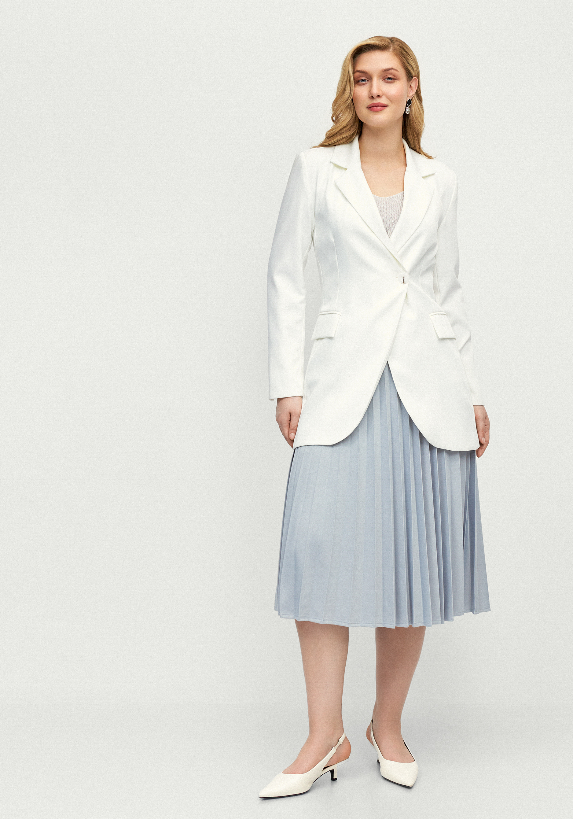 Юбка гофре из трикотажной ткaни 2999₽