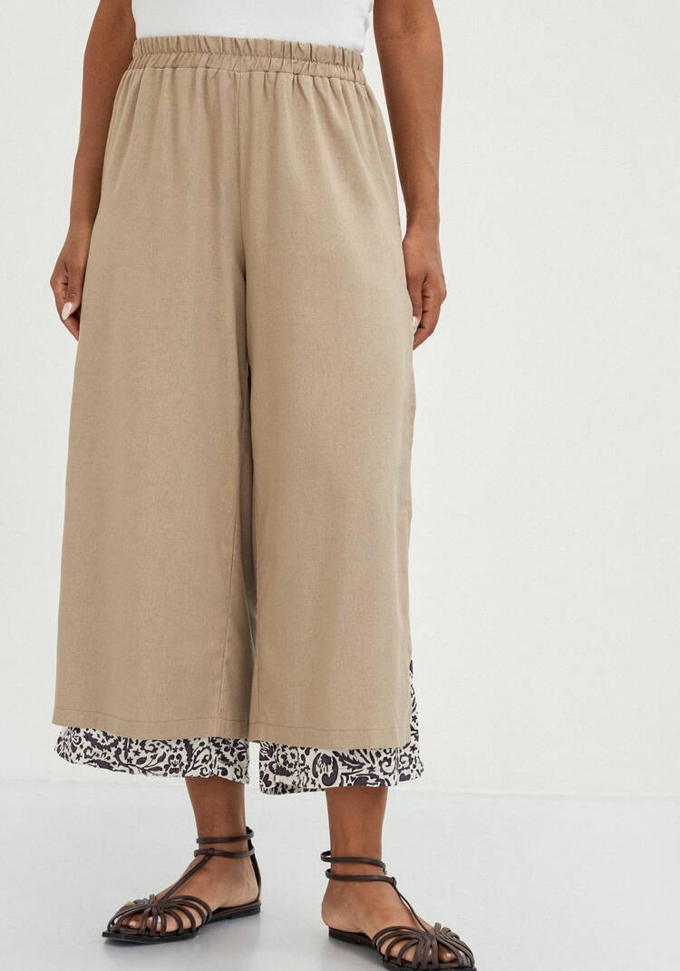 Брюки комбинированные длиной 7/8 шир.  750, рис. 4