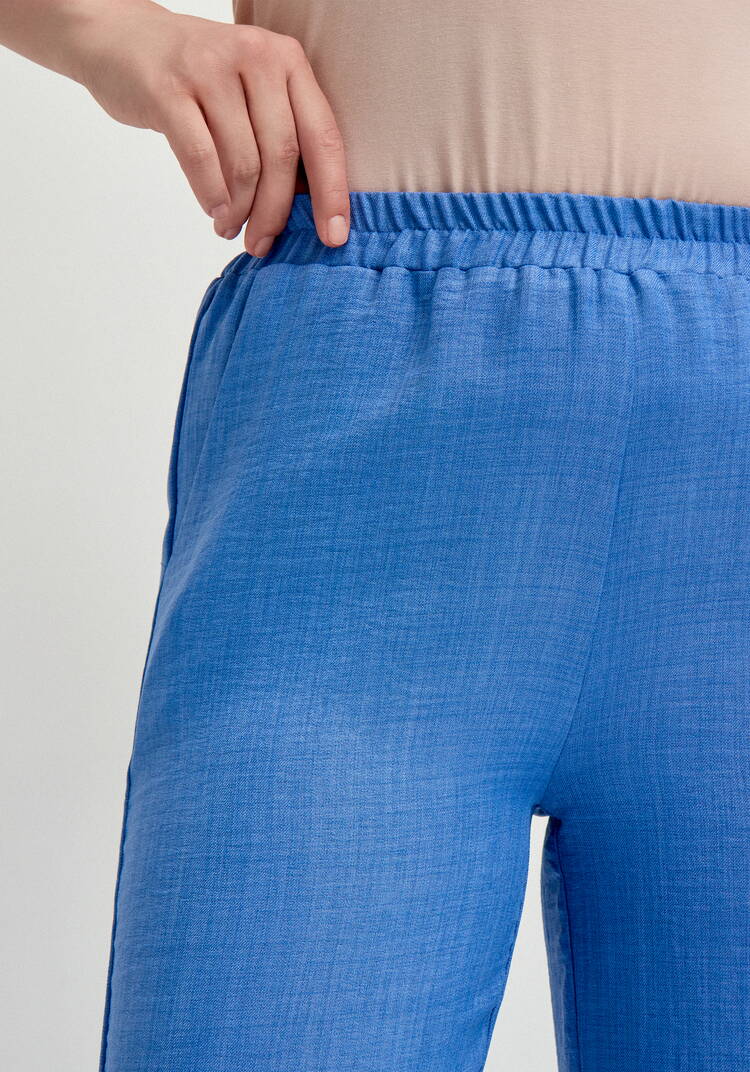 Брюки прямые свободные на резинке шир.  750, рис. 5