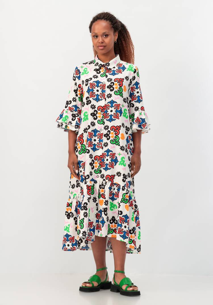 Платье-рубашка с воланом шир.  750, рис. 12