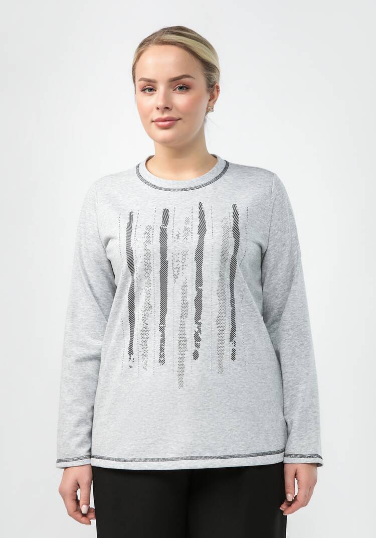 Лонгслив свободного кроя шир.  750, рис. 4