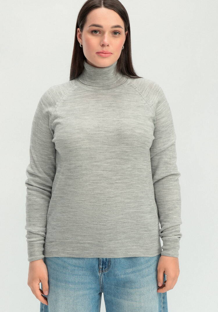 Джемпер прямого силуэта с высоким воротом шир.  750, рис. 44