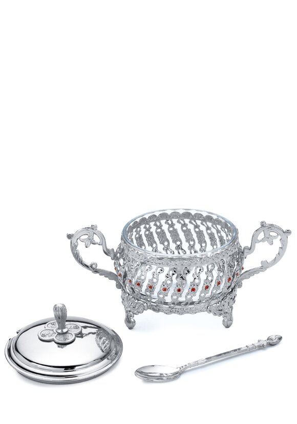 Сахарница c ложкой Царская шир.  580, рис. 6