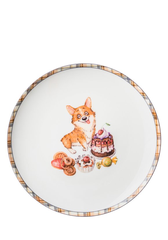 Набор из 2 закусочных тарелок Лучшие друзья шир.  580, рис. 2