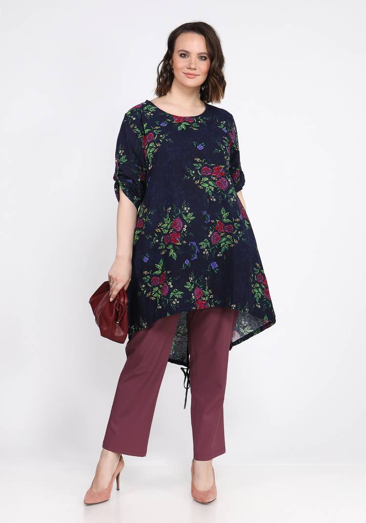 Туника Цветочный рай шир.  750, рис. 5