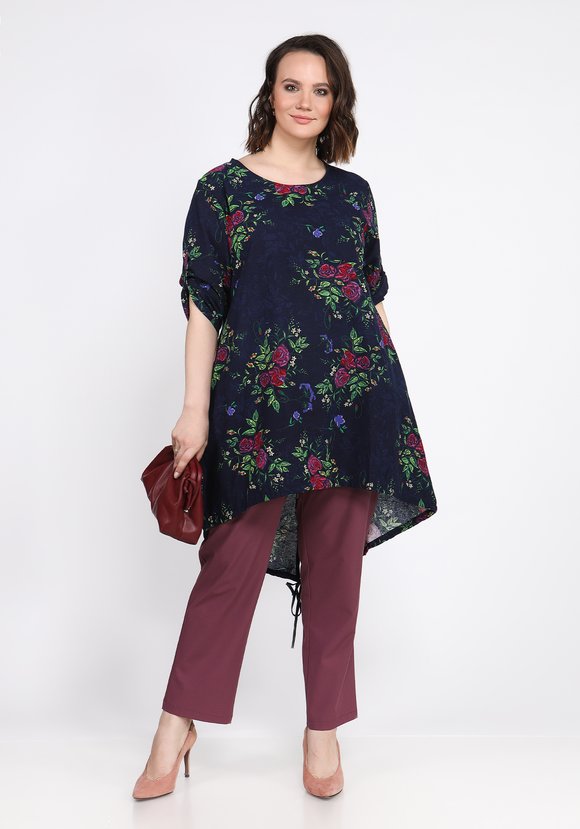 Туника Цветочный рай шир.  580, рис. 5
