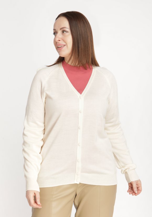 Кардиган с V-образным вырезом шир.  580, рис. 11