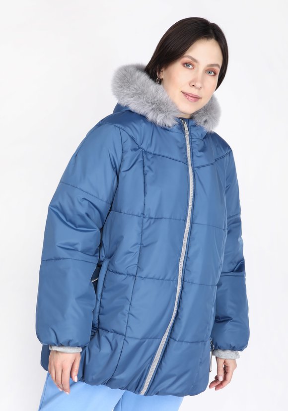 Куртка со съемным мехом на капюшоне шир.  580, рис. 5