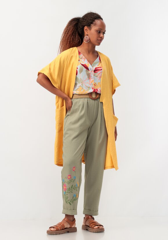 Брюки-бананы с принтом шир.  580, рис. 15