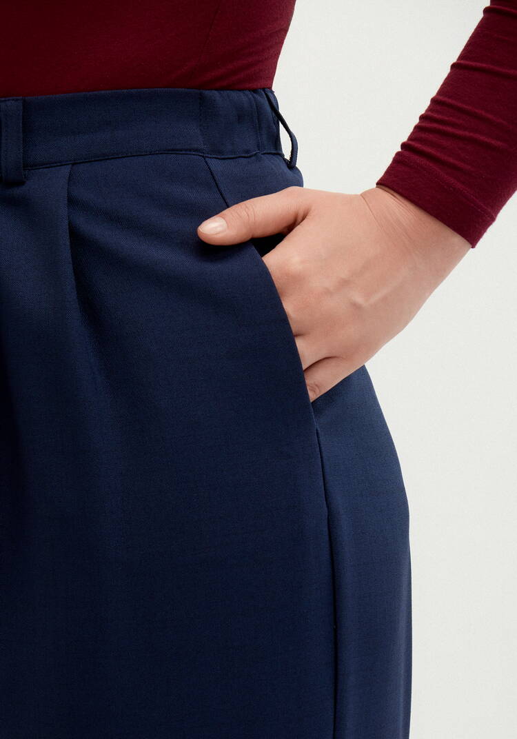 Брюки-палаццо со складками на талии шир.  750, рис. 13