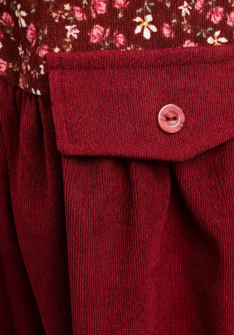 Платье комбинированное с воротником-стойкой шир.  750, рис. 14