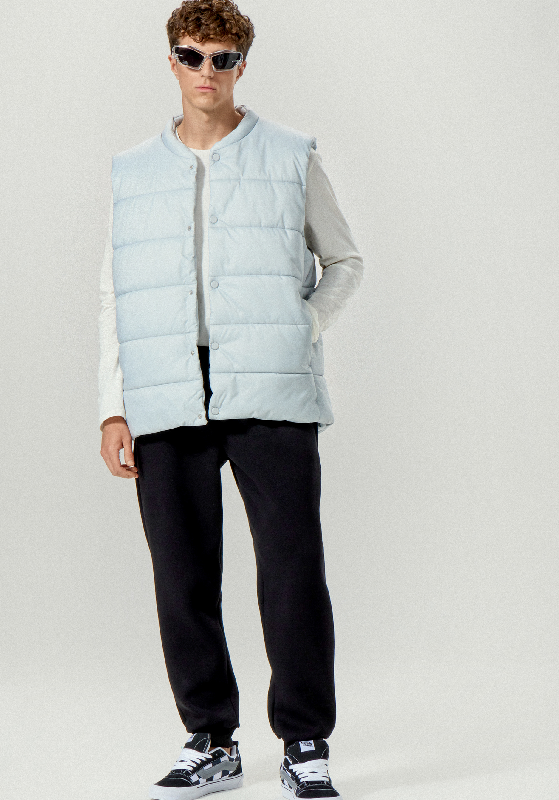 Брюки утеплённые из футера на резинке