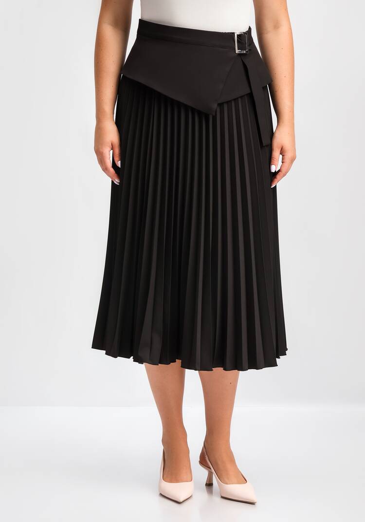 Юбка плиссированная со съемным поясом шир.  750, рис. 4