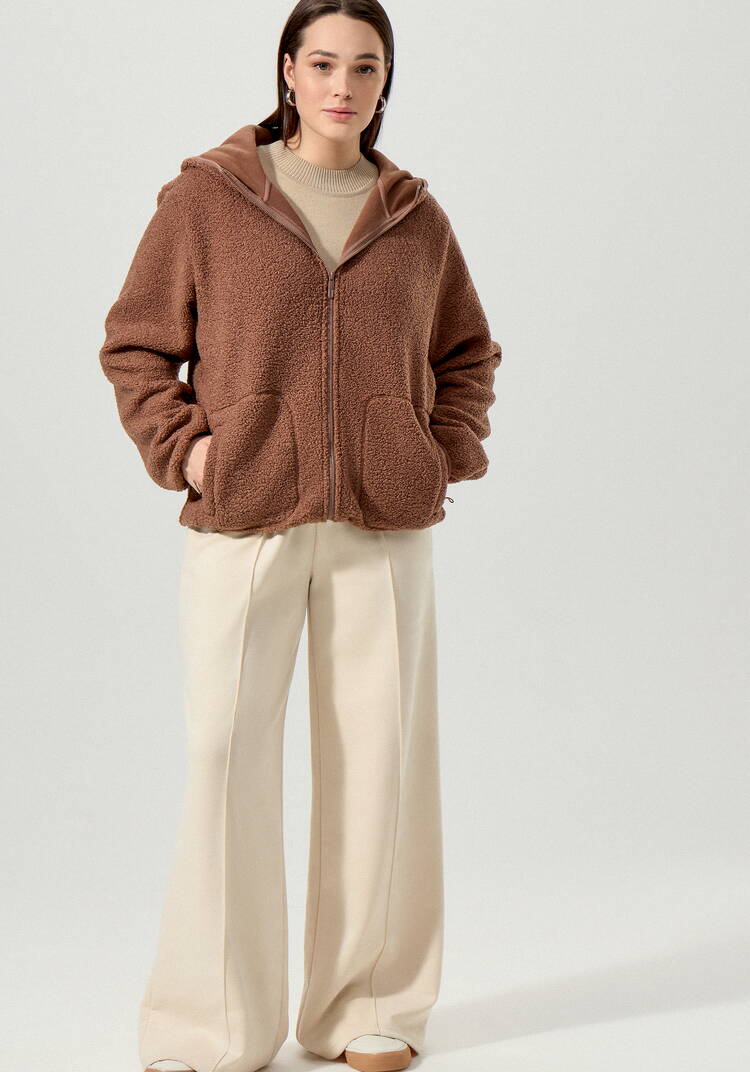 Куртка в стиле тедди с капюшоном шир.  750, рис. 12