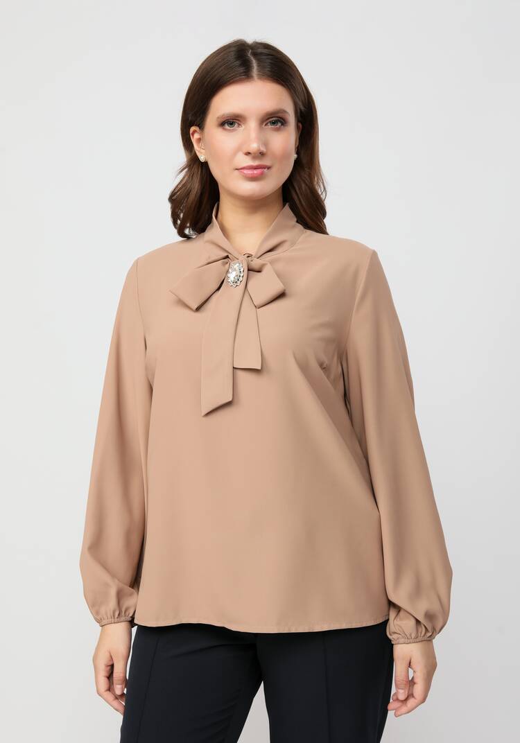 Блуза с брошкой шир.  750, рис. 20