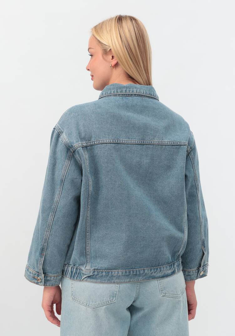 Джинсовая куртка Молли шир.  750, рис. 3