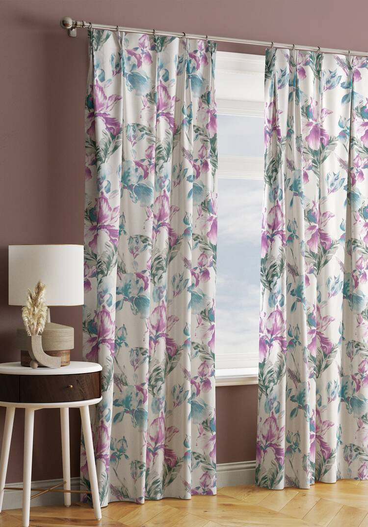 Портьера Акварельные ирисы шир.  750, рис. 6