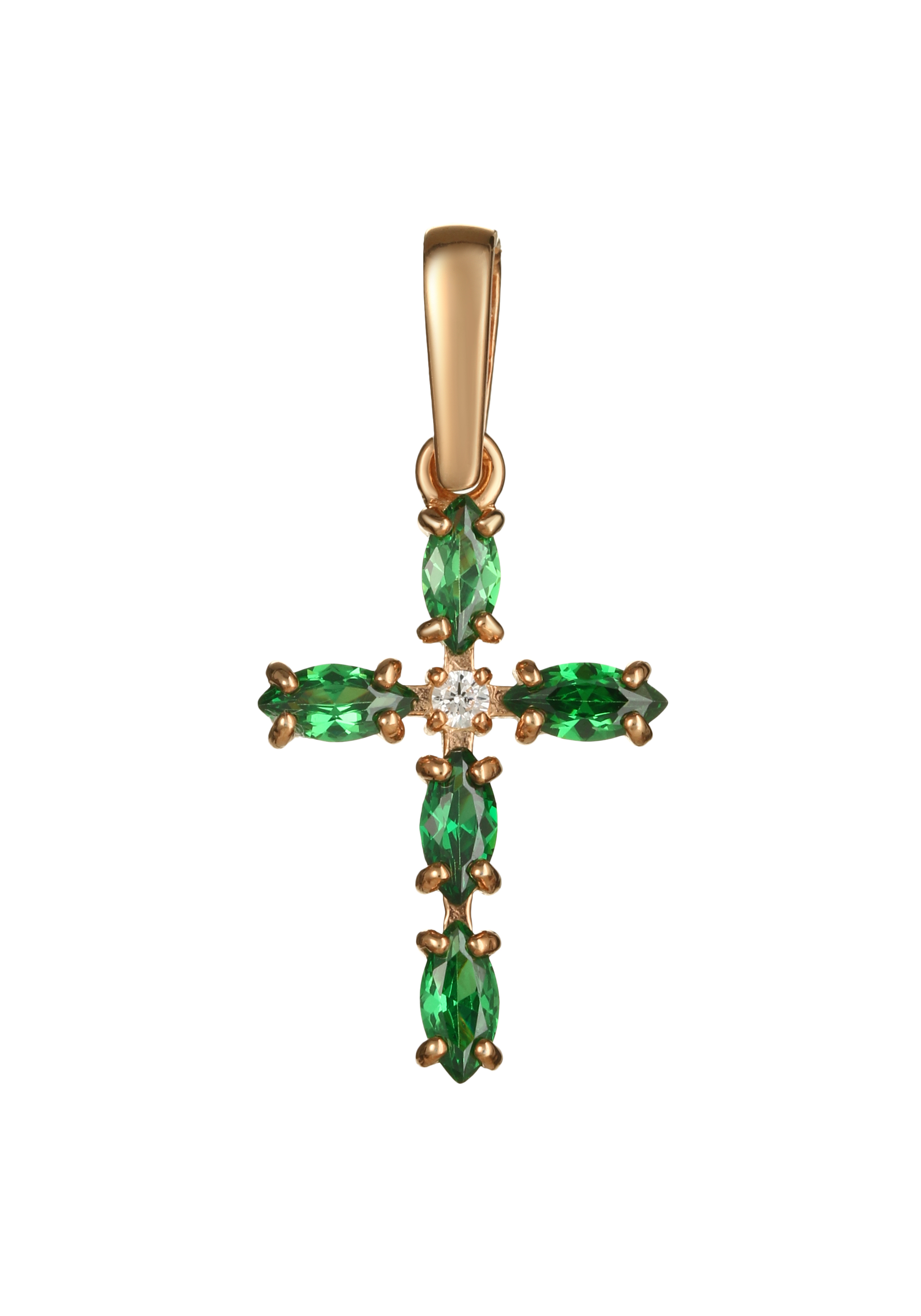 

Подвеска серебряная "Гармония", Зеленый