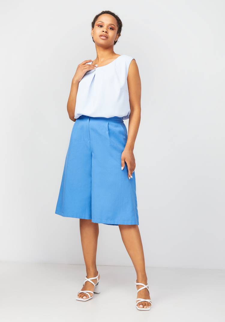 Шорты бермуды с карманами Анастасия шир.  750, рис. 8