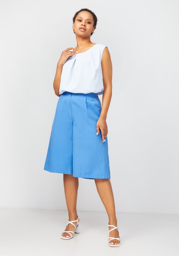 Шорты бермуды с карманами Анастасия шир.  580, рис. 8