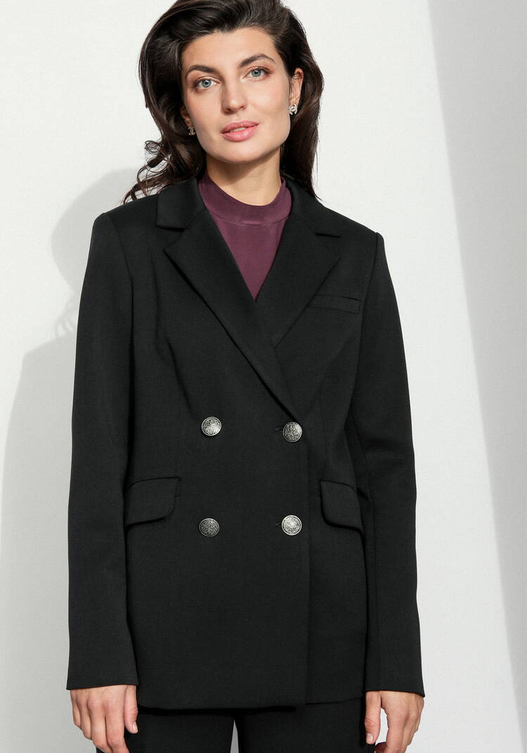 Пиджак на подкладке двубортный шир.  750, рис. 4