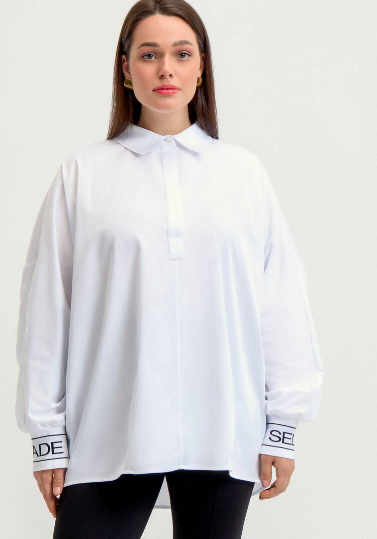 Рубашка с принтом на спине и рукавах шир.  750, рис. 4