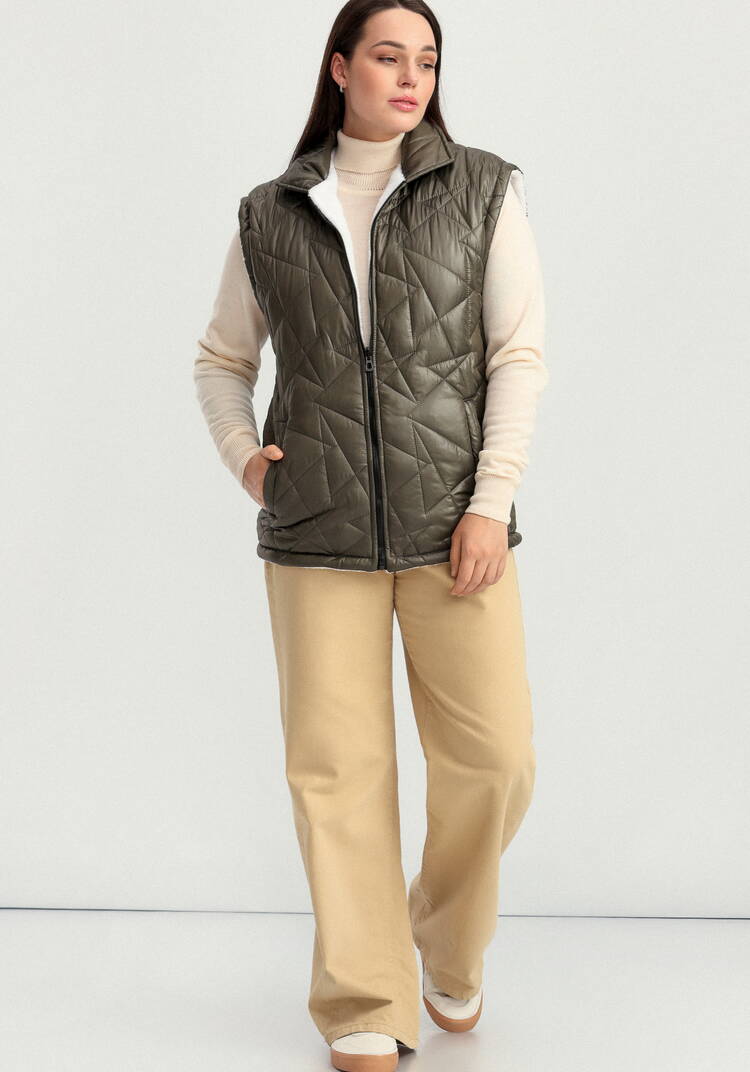 Жилет двусторонний стеганый шир.  750, рис. 19