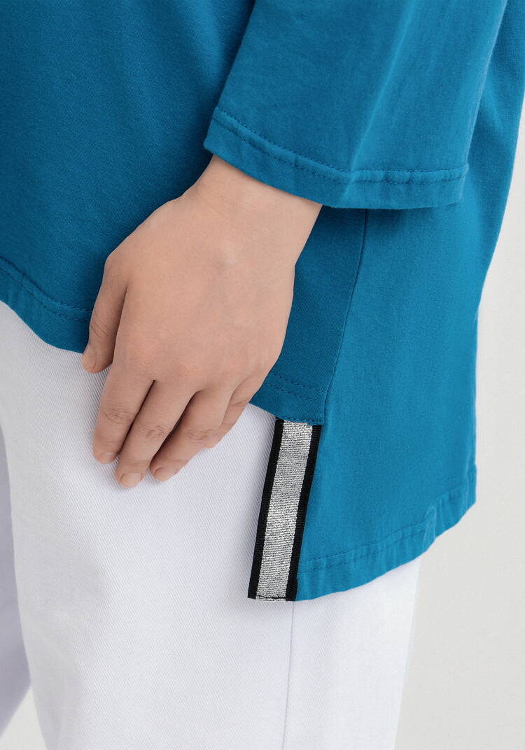 Туника с принтом на груди шир.  750, рис. 39