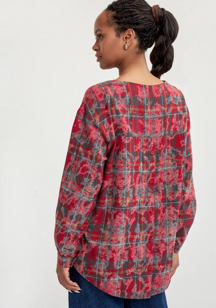 Блуза с застёжкой на спинке шир.  750, рис. 20