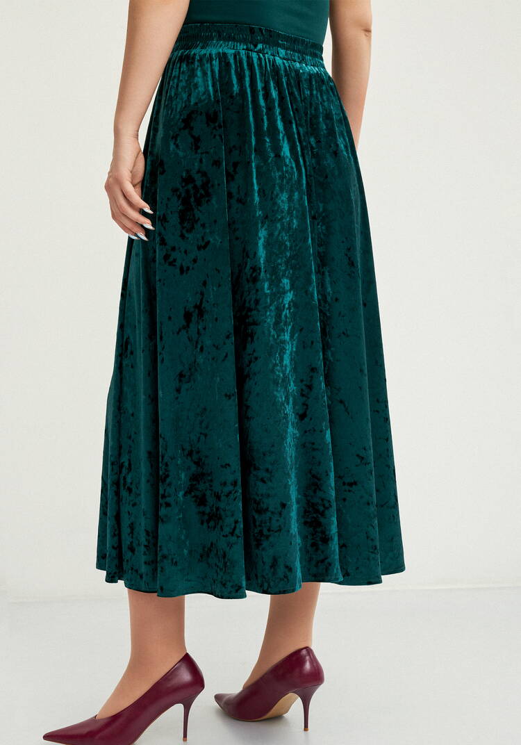 Юбка полусолнце из бархата шир.  750, рис. 10