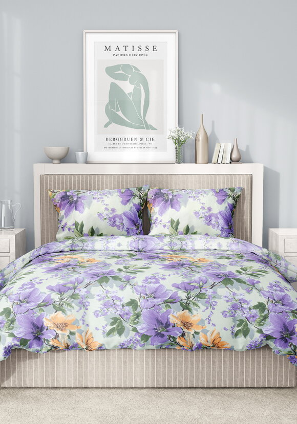 КПБ бязь Цветочная рапсодия шир.  580, рис. 9