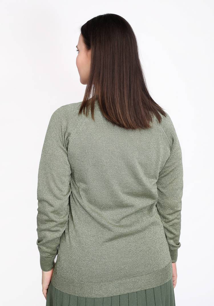 Кардиган вязаный с метанитью шир.  750, рис. 7