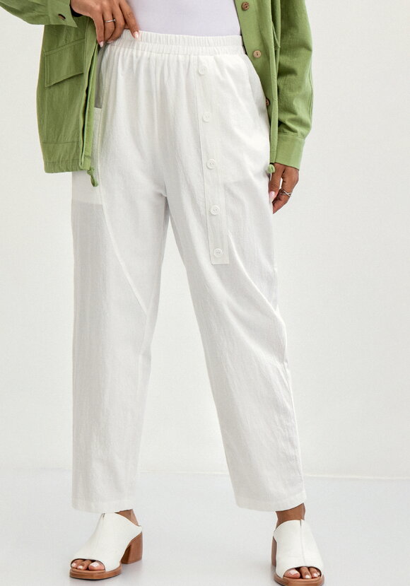 Брюки с декоративной планкой и карманами шир.  580, рис. 16