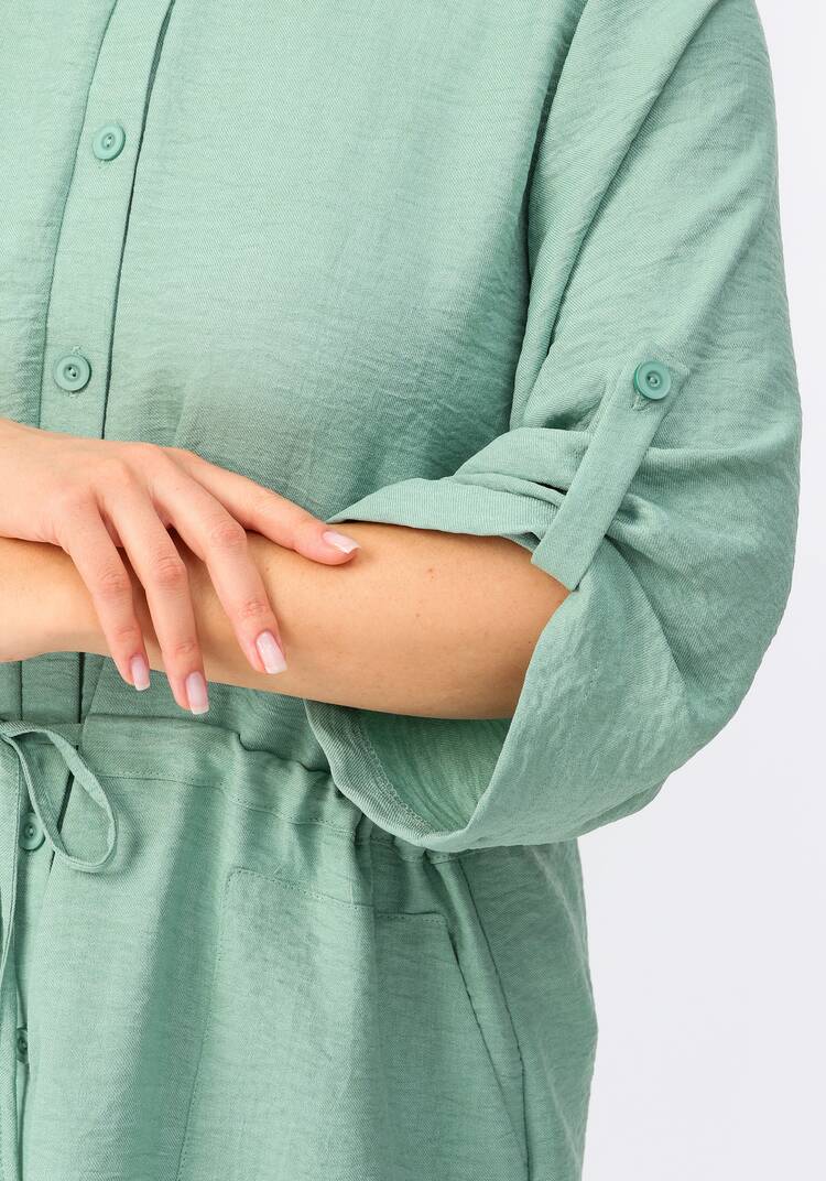 Кардиган на пуговицах с кулиской по талии шир.  750, рис. 15