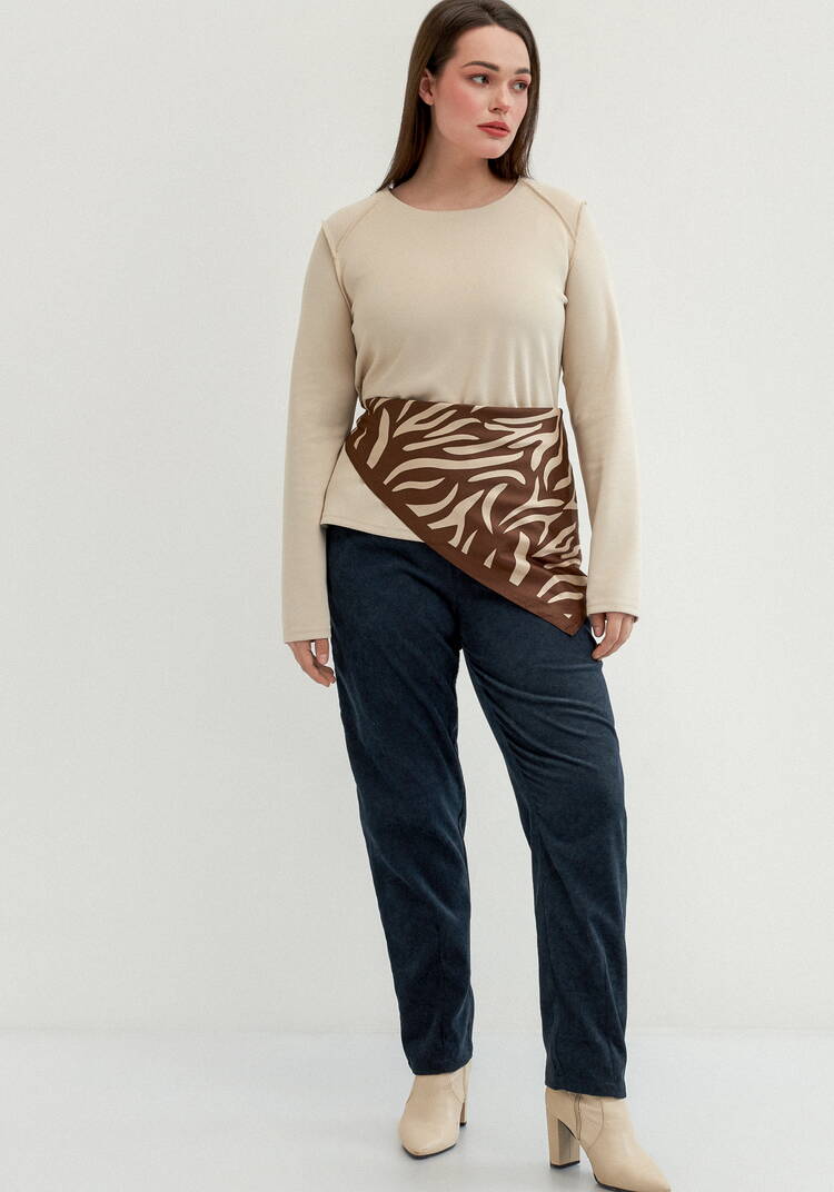 Лонгслив с конструктивным кроем шир.  750, рис. 7