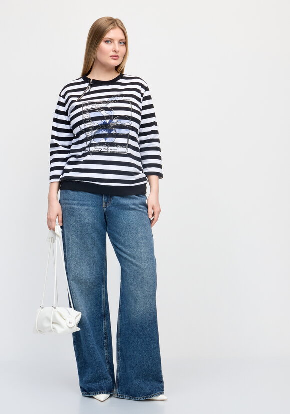 Свитшот в полоску Французский шарм шир.  580, рис. 8