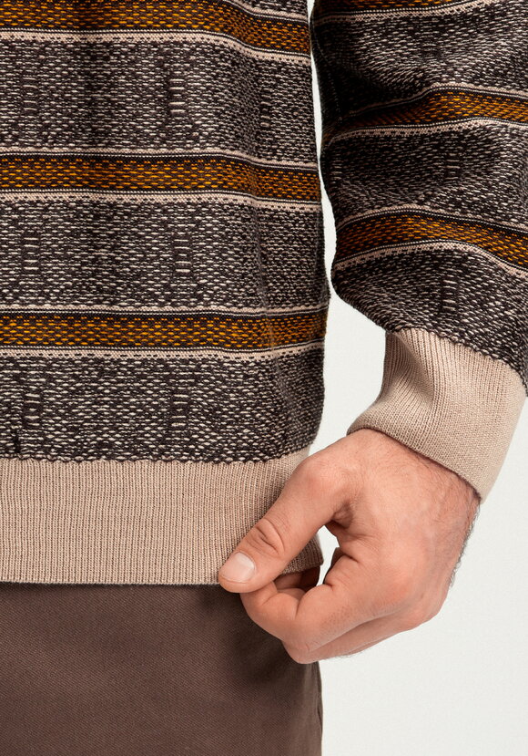 Джемпер в полоску с контрастными манжетами шир.  580, рис. 16