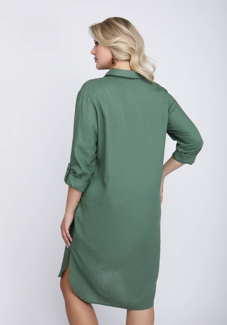 Рубашка удлиненная на пуговицах шир.  750, рис. 11