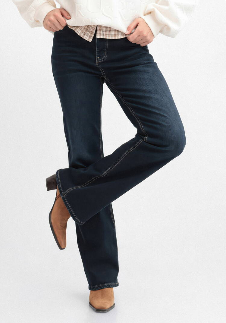 Джинсы с аппликацией сзади шир.  750, рис. 2