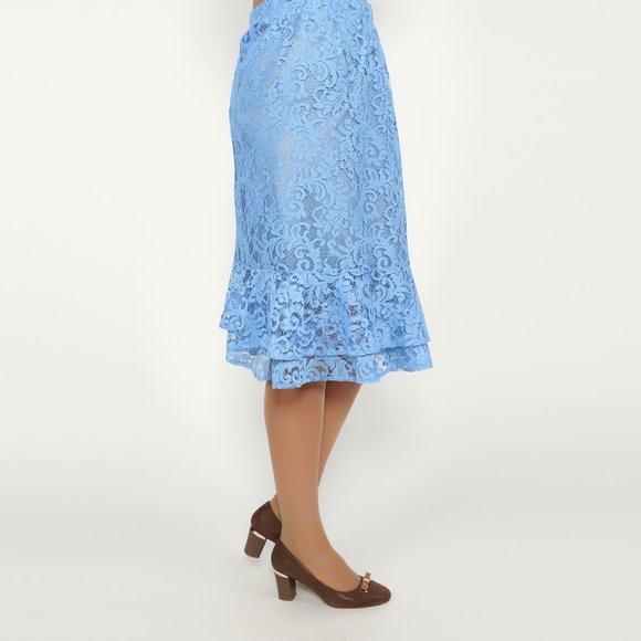 Юбка на резинке кружевная шир.  580, рис. 26